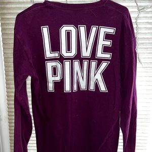 PINK Victoria Secret Top - PINK dog logo long sleeve top